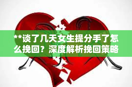 **谈了几天女生提分手了怎么挽回？深度解析挽回策略**