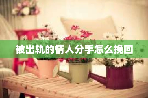 被出轨的情人分手怎么挽回