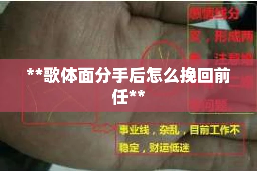 **歌体面分手后怎么挽回前任**
