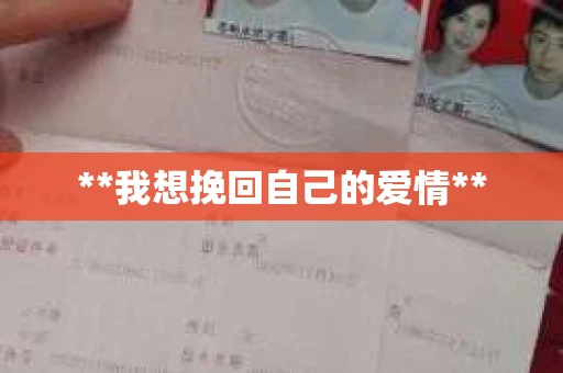 **我想挽回自己的爱情**