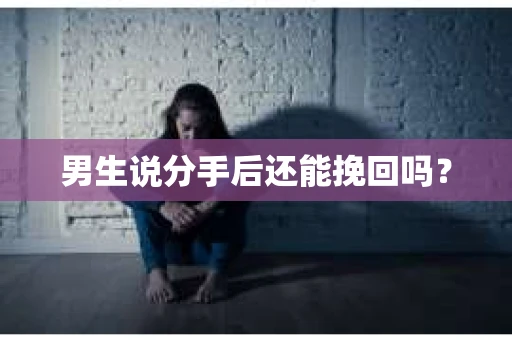 男生说分手后还能挽回吗？