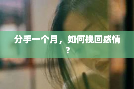 分手一个月，如何挽回感情？