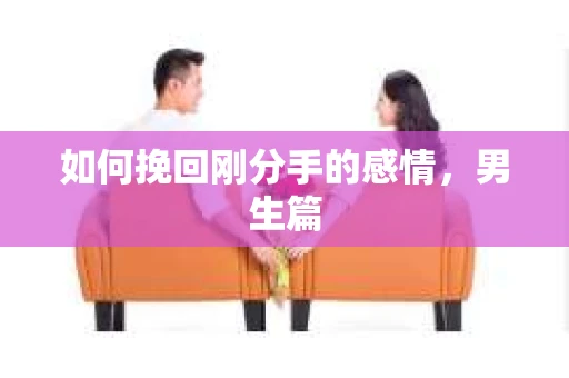 如何挽回刚分手的感情，男生篇