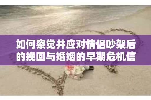 如何察觉并应对情侣吵架后的挽回与婚姻的早期危机信号？